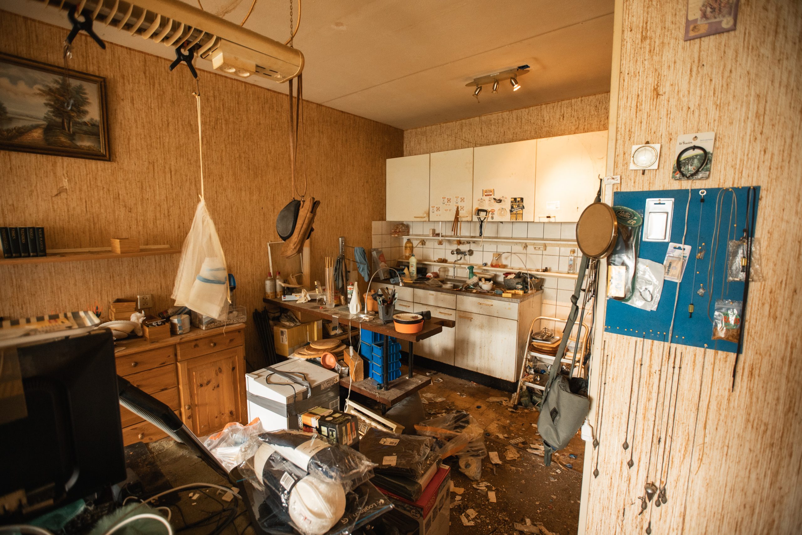 zwaar vervuilde woning